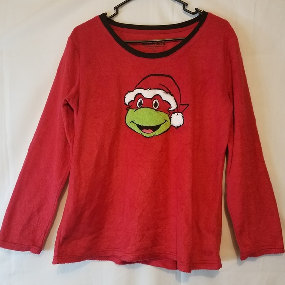 TEENAGE MUTANT NINJA TURTLES SLEEPWEAR TOP L 12-14 - Picture 1 of 6